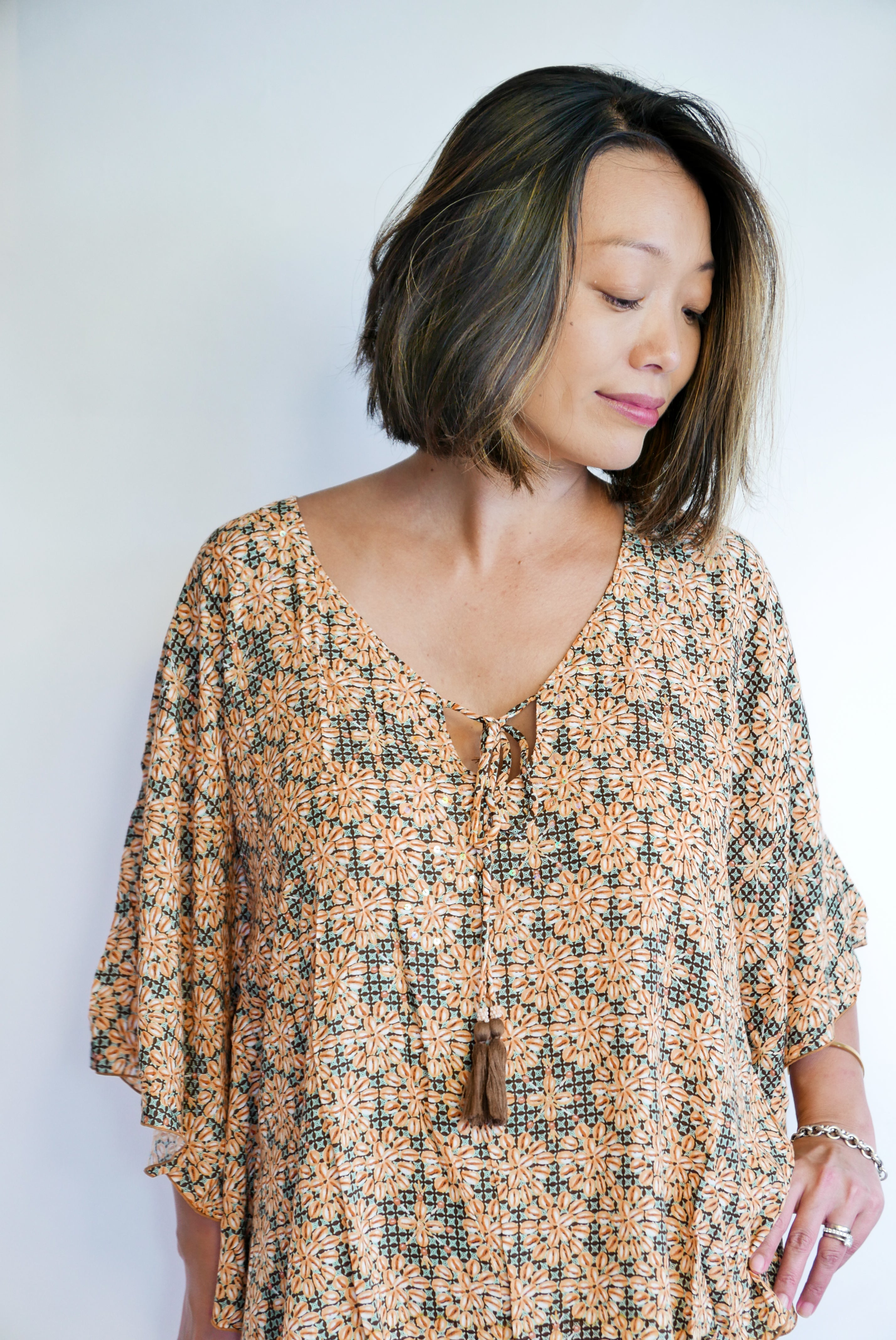 Top Ynez - Cowrie Print