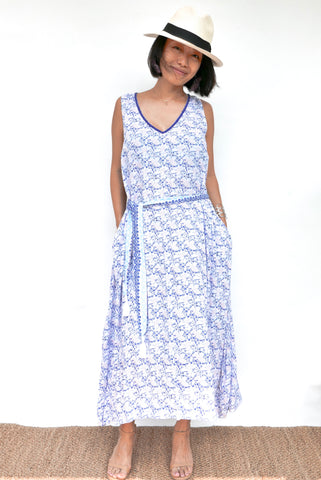 Dress Ava  - Coral Blue