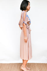 Vera Wrap Dress - Dusty Pink