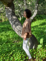 Top Ynez - Cowrie Print