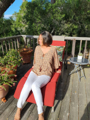 Top Ynez - Cowrie Print