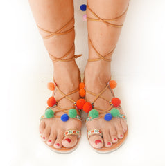 Pompom Sandal