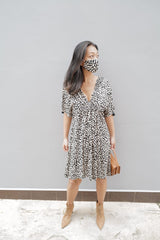 Dress Luna - Shell Black (Matching Mask Included)