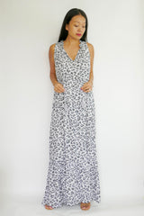 Dress Dom - Leo Print Grey (Matching Mask Included)