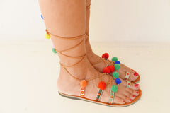 Pompom Sandal