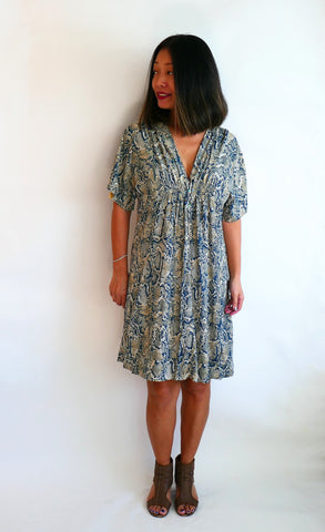 Dress Aria - Pitone Indigo