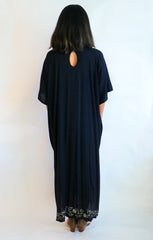 Dress Esta - Black & Silver Embroidery