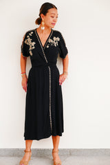 Vera Wrap Dress - Smoky Black