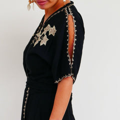 Vera Wrap Dress - Smoky Black