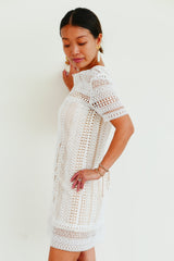 Lace Dress Lou - White