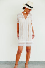 Lace Dress Lou - White
