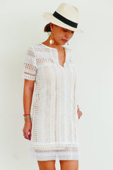 Lace Dress Lou - White