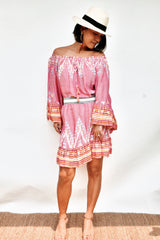Dress Tilly - Ikat Pink