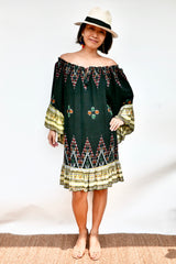 Dress Tilly - Ikat Black