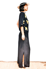 One-Shoulder Dress Hera - Smoky Black