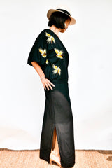 One-Shoulder Dress Hera - Smoky Black