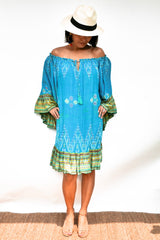 Dress Tilly - Ikat Green