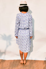 Shirt Dress Sophie - Coral Blue