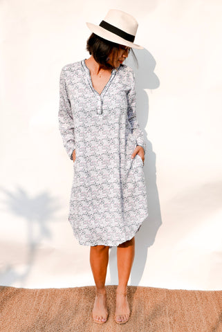 Shirt Dress Sophie - Floral Blush