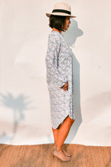 Shirt Dress Sophie - Coral Blue
